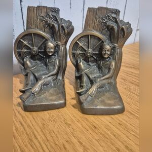 Vintage Tom Sawyer Huck Finn Bookends